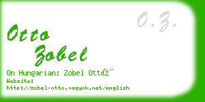 otto zobel business card